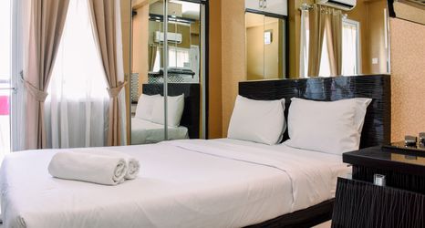 Phòng ngủ 2 Cozy Stay Studio Room Apartment at Green Pramuka City By Travelio