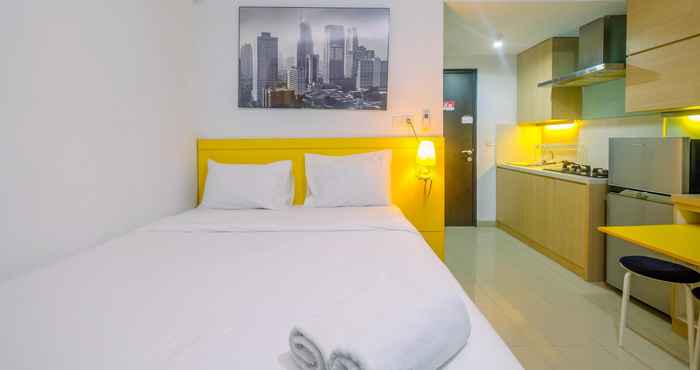 Bedroom Cozy and Warm Studio Park View Condominium Apartment By Travelio