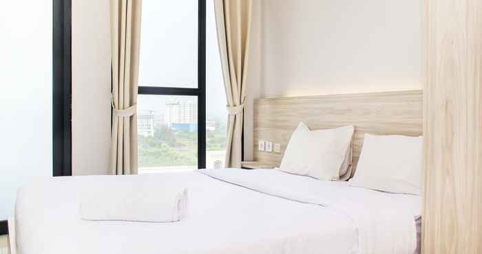 Kamar Tidur Comfortable Studio Apartment at Monroe Tower By Travelio