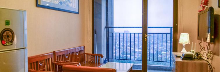 Lobby Cozy and Nice 2BR Apartment at Atria Residence By Travelio