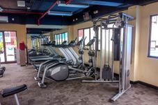Fitness Center Cozy and Nice 2BR Apartment at Atria Residence By Travelio