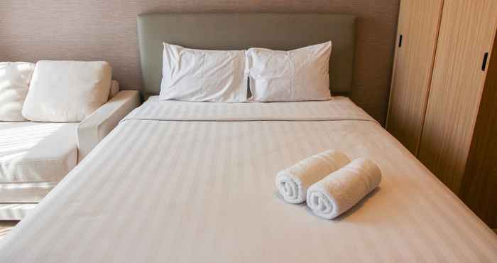 Bedroom Brand New and Simple Studio at Menteng Park Apartment By Travelio