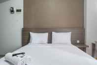 Bedroom Modern Studio Apartment at Taman Melati By Travelio