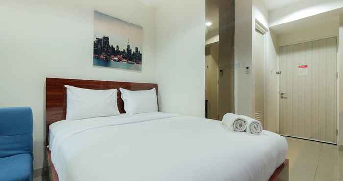 Bedroom Best Location Studio at Grand Kamala Lagoon Apartment By Travelio