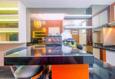 Common Space 4 Modern 2BR for 4 Pax at Springlake Summarecon Apartment By Travelio