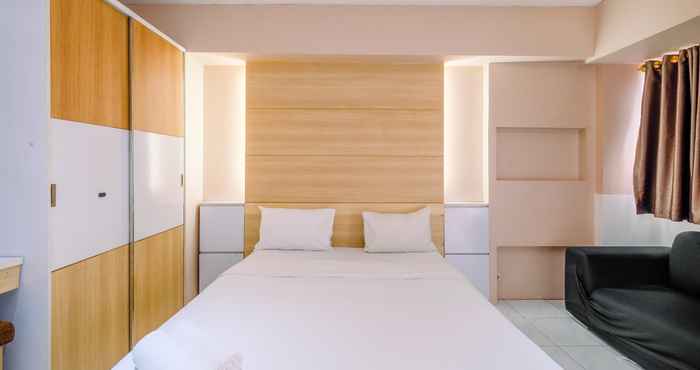 Bilik Tidur Nice Studio Apartment at Sahid Metropolitan By Travelio