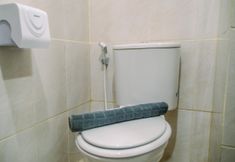 In-room Bathroom 4 Studio Comfy and Stunning Apartment at Amazana Serpong By Travelio