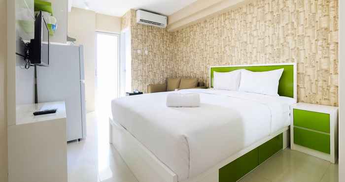 Bedroom Minimalist and Modern Studio Bassura City Apartment By Travelio