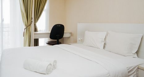 Bedroom 2 Modern Look Studio Apartment at Akasa Pure Living BSD By Travelio