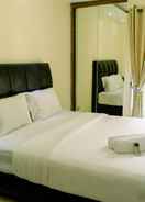 BEDROOM Homey and Comfy Studio Paragon Village Apartment Karawaci By Travelio