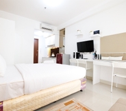 Bedroom 3 Studio Apartment at Signature Park Grande Near MT Haryono By Travelio