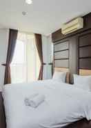 BEDROOM Homey and Scenic Studio Apartement at Mangga Dua Residence By Travelio