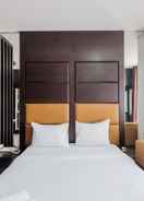 BEDROOM Relaxing Studio Apartment near ITC Mall at Mangga Dua Residence By Travelio