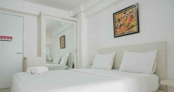 Bedroom Compact Studio Apartment at Bassura City By Travelio