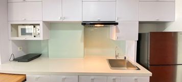 Common Space 3 Modern and Comfy Studio at Tamansari Tera Residence Apartment By Travelio
