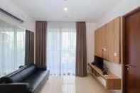 Lobby Minimalist and Homey 1BR Apartment at Ciputra World 2 By Travelio