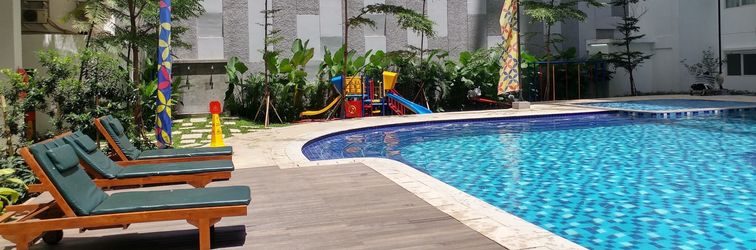 Lobby Comfy and Nice Studio Apartment at Signature Park Grande By Travelio