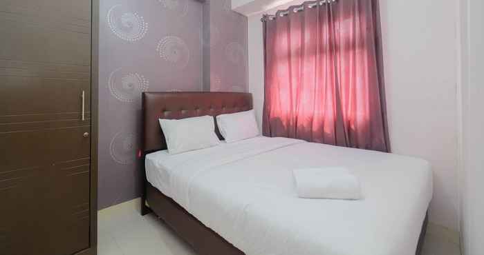 Bedroom Comfort 2BR Apartment @ Green Pramuka City By Travelio