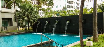 Swimming Pool 5 Strategic Brand New 1BR @ Thamrin Residence Apartment By Travelio