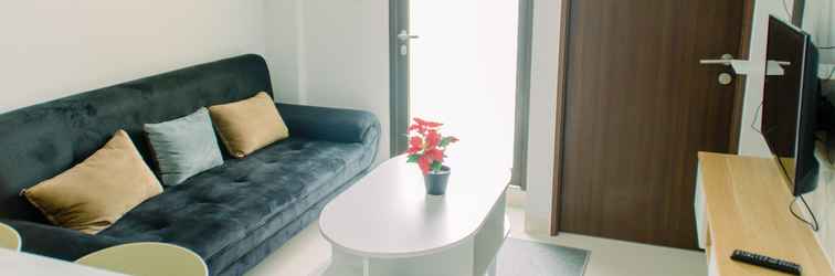 Lobby Comfy and Elegant 2BR Transpark Bintaro Apartment By Travelio