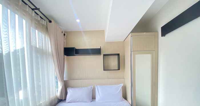 Bedroom Cozy 2BR Apartment Near Ciwalk at The Jarrdin Cihampelas By Travelio