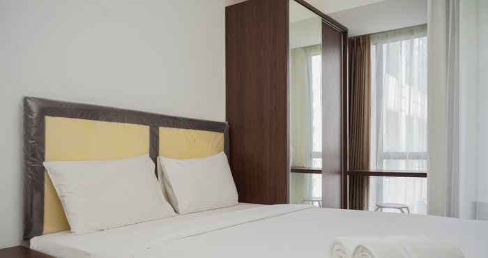 Bedroom Warm and Comfort Studio Room Apartment at M-Town Residence By Travelio
