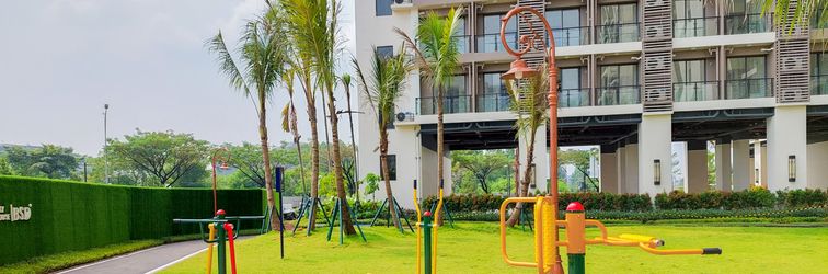 大廳 Strategic and Elegant 2BR Sky House BSD Apartment By Travelio