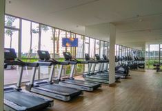 Fitness Center 7 Comfort and Minimalist 1BR at Gold Coast Apartment By Travelio