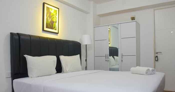 Bedroom Comfy and Elegant Studio at Bassura City Apartment By Travelio