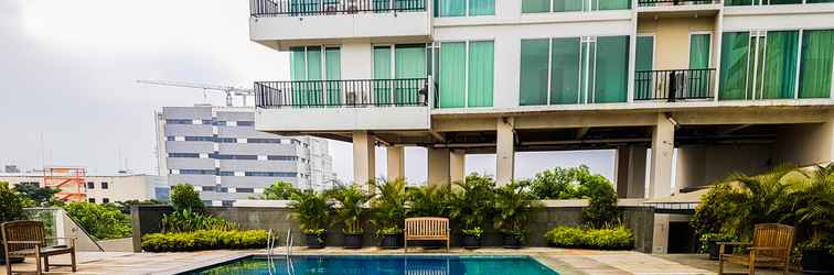 Sảnh chờ Tidy and Comfy 1BR Apartment at Tree Park City BSD By Travelio