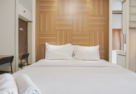 Bedroom Cozy and Nice Studio at Cinere Resort Apartment By Travelio