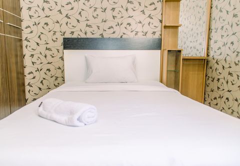 ห้องนอน Cozy and Warm Studio Apartment (No Kitchen) at Aeropolis Residence By Travelio