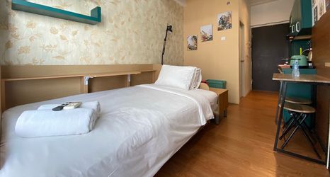 Bedroom 2 Bohemian Beauty Studio Room Apartment at Grand Asia Afrika By Travelio