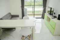 Common Space Fully Furnished with Pleasure Tidy 2BR Apartment at Sky House BSD By Travelio