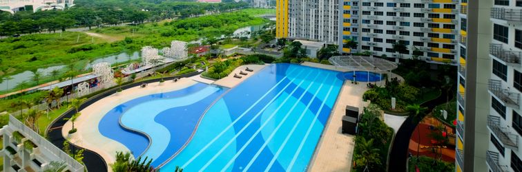 Lobby Fancy Studio Apartment at Springlake Summarecon Bekasi By Travelio