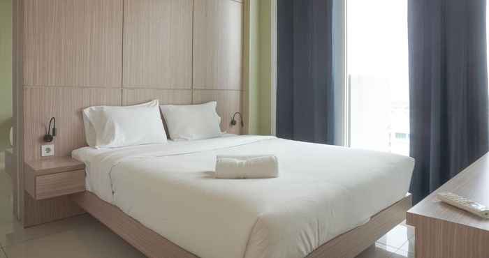 Bedroom Stylish and Nice 1BR at Tree Park City BSD Apartment By Travelio