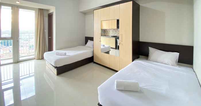 Phòng ngủ Spacious and Private Studio Room at Skyland City Jatinangor By Travelio