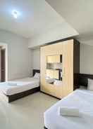 BEDROOM Spacious and Private Studio Room at Skyland City Jatinangor By Travelio