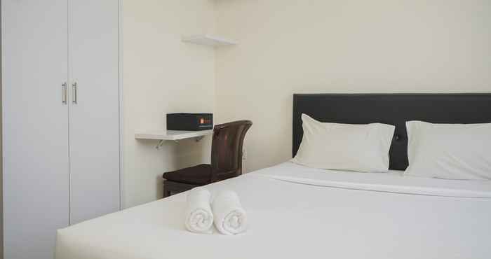 Bedroom Comfy and Elegant Studio at Bintaro Icon Apartment By Travelio