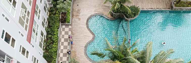 Lobi Homey and Tidy Studio at Apartment Vida View Makassar By Travelio