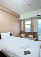 BEDROOM Cozy Studio Apartment with Great View at Oxford Jatinangor By Travelio