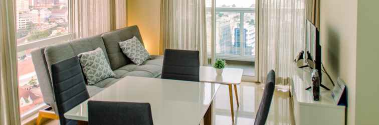 Lobi Restful and Elegant 2BR at Menteng Park Apartment By Travelio