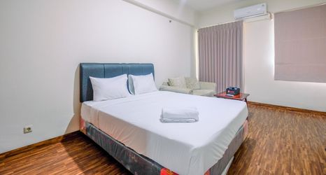 Bedroom 2 Simply and Comfort Studio at Puri Kemayoran Apartment By Travelio