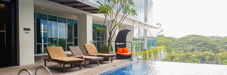 ล็อบบี้ High Floor and Comfort Studio at Brooklyn Alam Sutera Apartment By Travelio