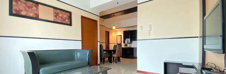 Lobby Spacious Bohemian 2BR Apartment at Marbella Suites Dago Pakar Bandung By Travelio