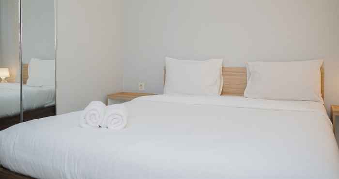 Bedroom Comfy and Elegant Studio Apartment at Bintaro Icon By Travelio