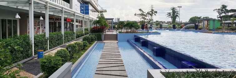 Lobby Strategic and Best Choice 2BR at Green Pramuka City Apartment By Travelio