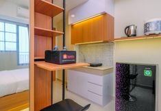 Bedroom 3 Cozy and Simply Studio 29th Floor at Evenciio Margonda Apartment By Travelio