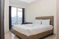 Bedroom Cozy and Great Deal Studio Menteng Park Apartment By Travelio