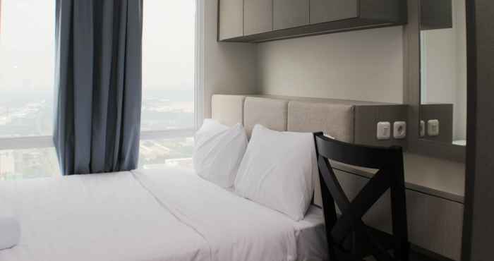 Bilik Tidur Comfy and High Floor 1BR at Vasanta Innopark Apartment By Travelio